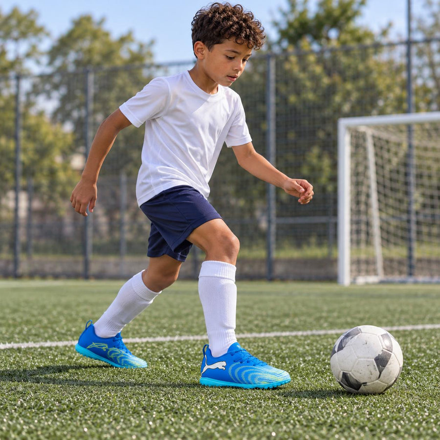 Chuteira Society Puma Future 9 Play Infantil — Para os jogos da semana