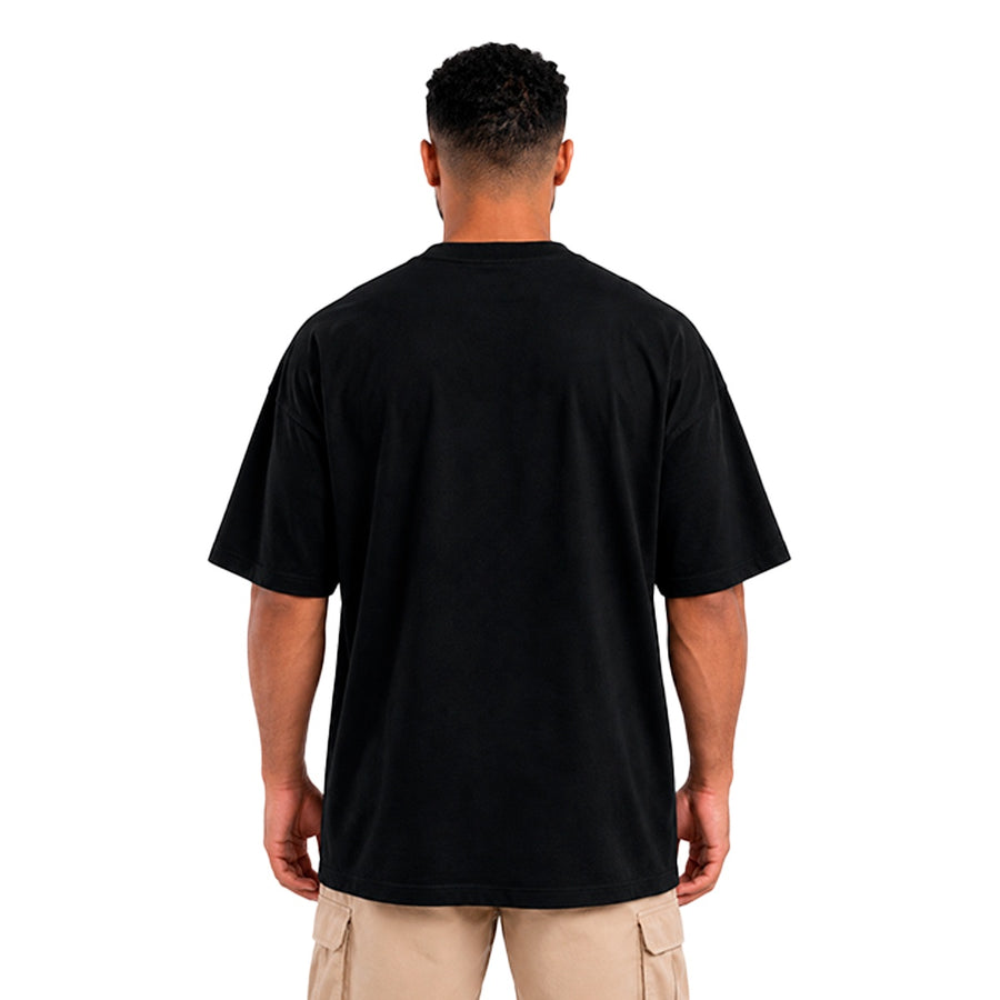 Camiseta Oversized Mcd Lateral Caligraffiti Masculino — Costas lisas, sem nada impresso