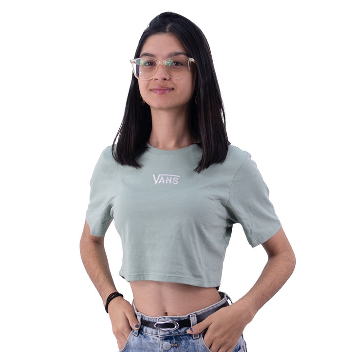 Camiseta Vans Cropped Flying V Feminino