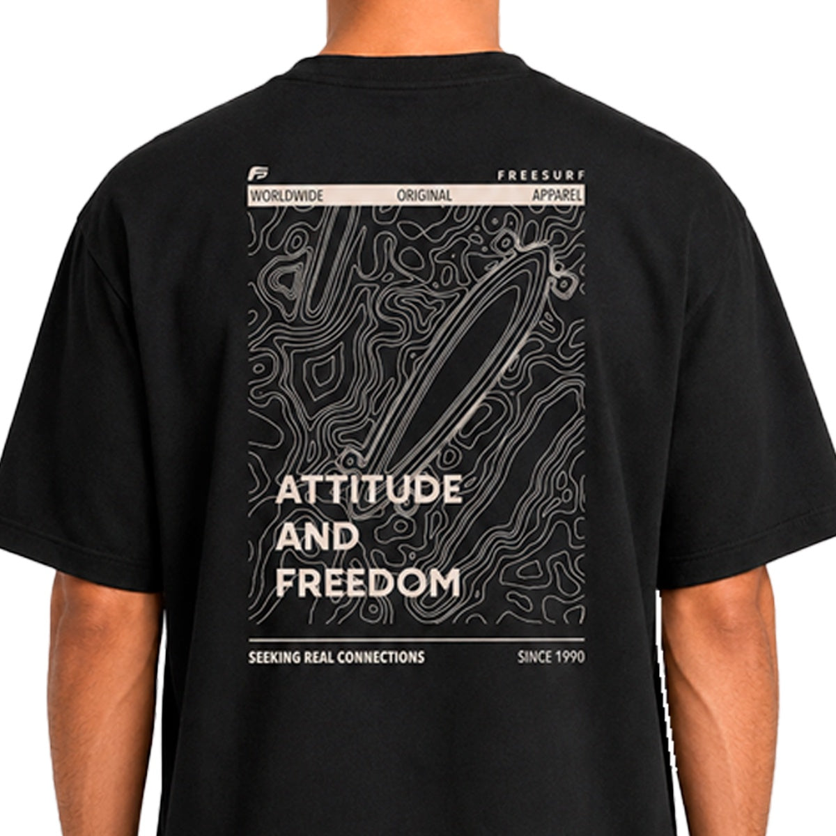 Camiseta Freesurf Map Masculino