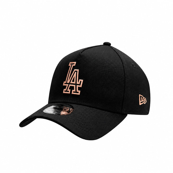 Boné Aba Curva New Era 9FORTY A-Frame Los Angeles Dodgers Metal Badge Unissex